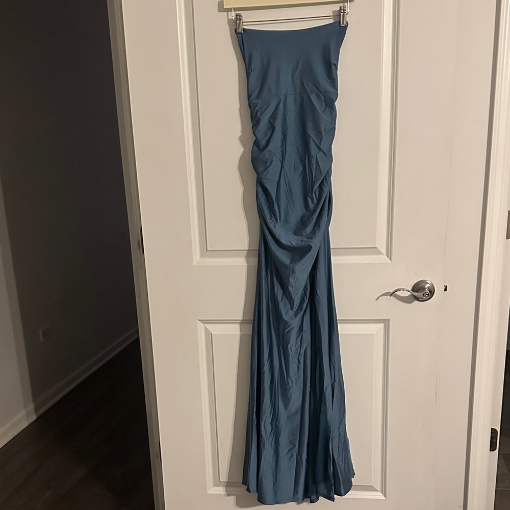 Sophisticated Blue Wedding Gown